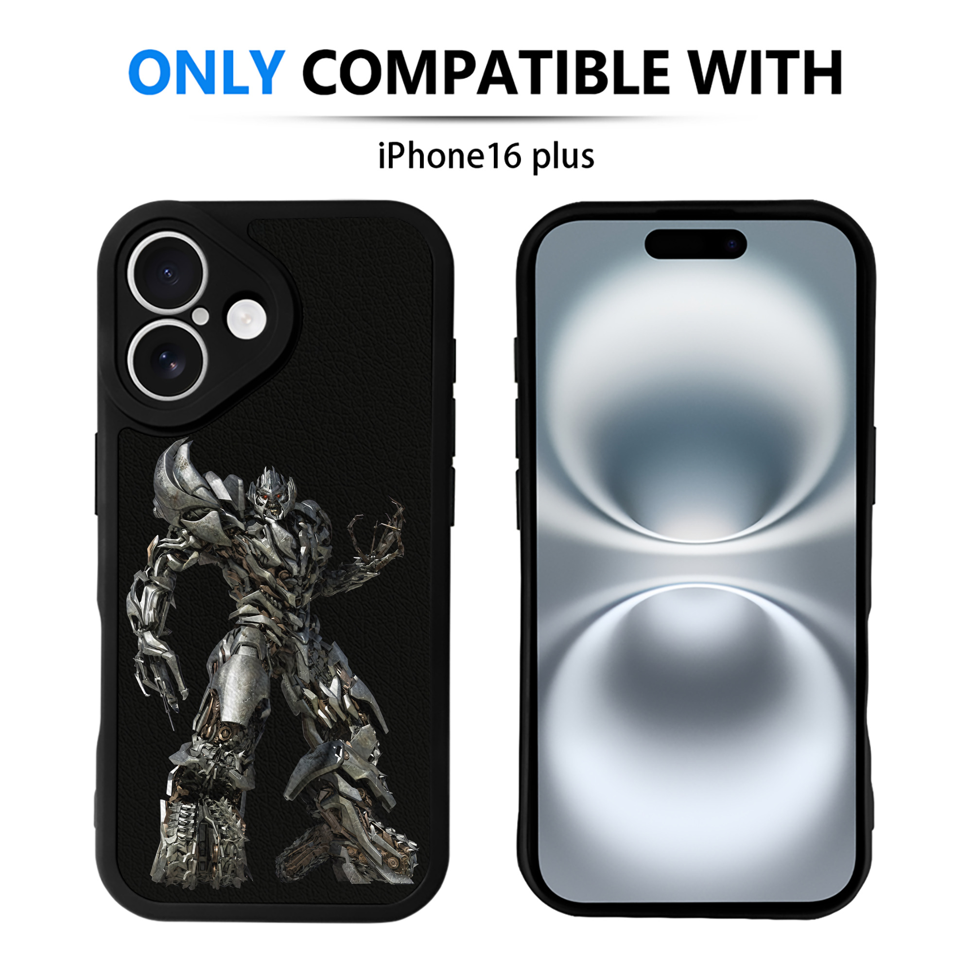 （画像用） Transformers トランスフォーマー 【iPhone 16シリーズ対応】シリコンスマホケース（レザー調） 材質：シリコン
